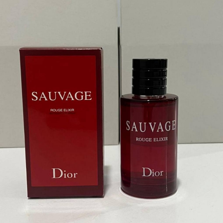 lussodeparfumee_5f7729f11ca8941bd7838d4a02e5960a dior sauvage rouge elixir 100 ml edp erkek parfümü - Görsel 1